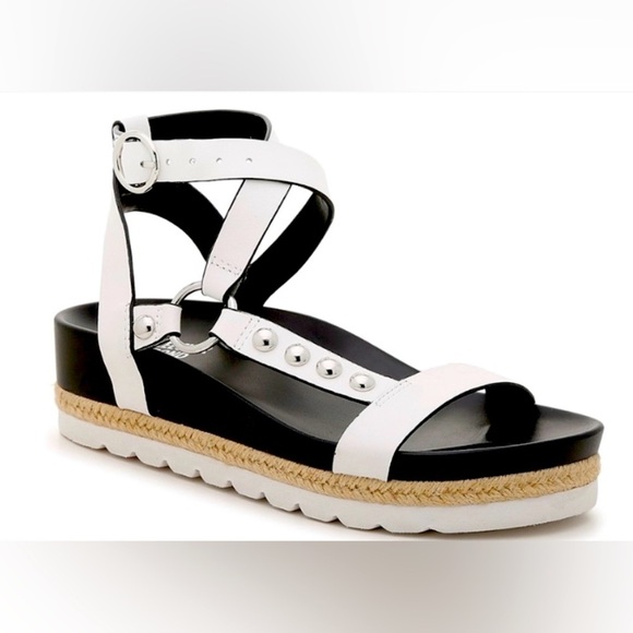 Bleecker & Bond Shoes - BLEECKER & BOND MIKI STRAPPY SANDAL - WHITE SIZE 9 (NEW)